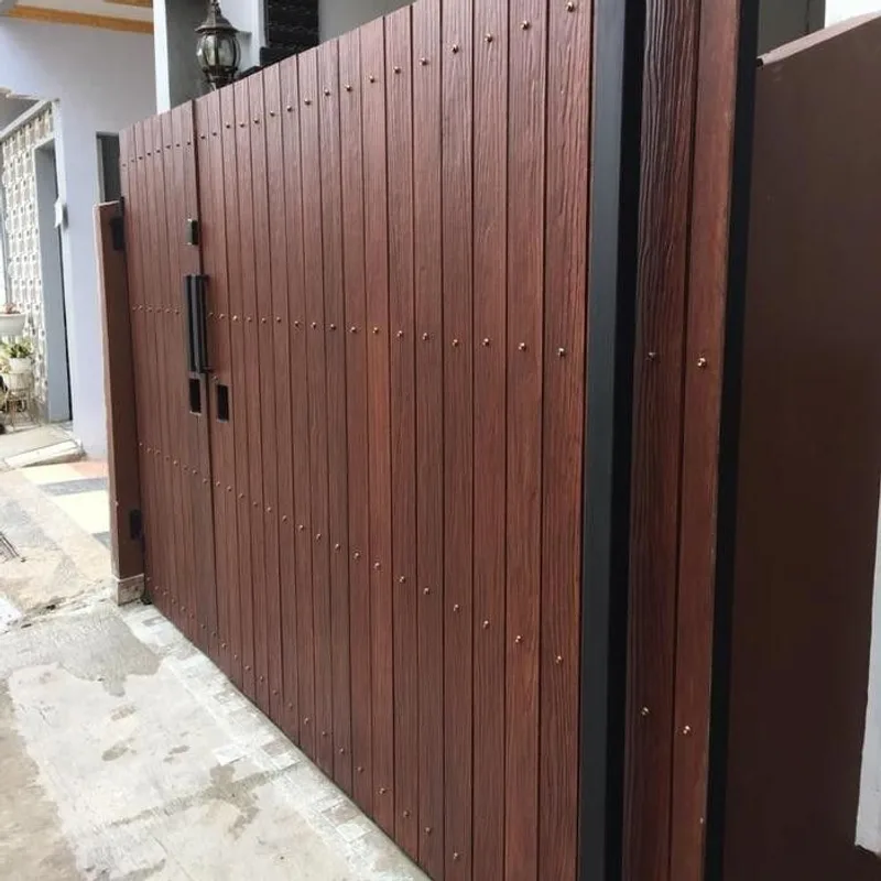 Pagar besi sliding swing custom Batam — jasa pagar rumah Iron Craft